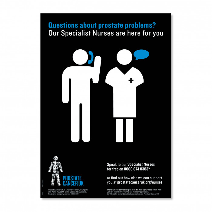 Questions About Prostate Cancer Poster A3 Prostate Cancer Uk Shop 2255